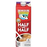 Horizon Organic Half and Half, Ultra Pasteurized Milk and Cream, Great as a Coffee Creamer and for Cooking and Baking, 32 fl oz Carton​