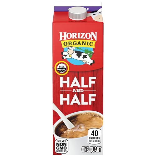 Horizon Organic Half &amp; Half, Ultra Pasteurized, 1 Quart