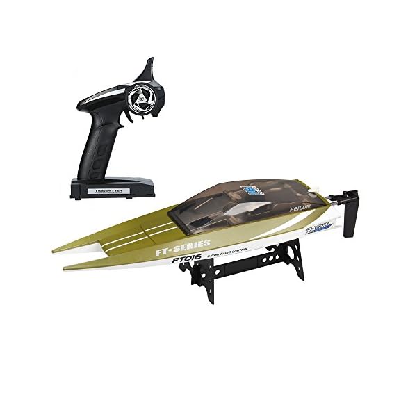 Feilun FT016 Fernbedienung Boot Wasserfahrzeug 18,9 Zoll RC Rennen High Speed 30 KM/h Auto Wasserkühlung für See Pool Hobbys Jungen Erwachsene