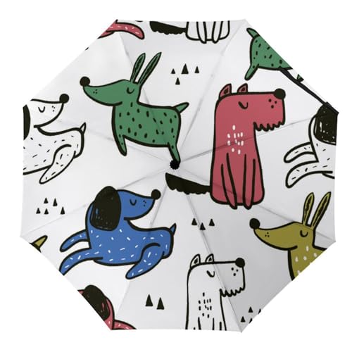 Parapluie automatique résistant et compact, le parapluie pliant idéal pour le voyage