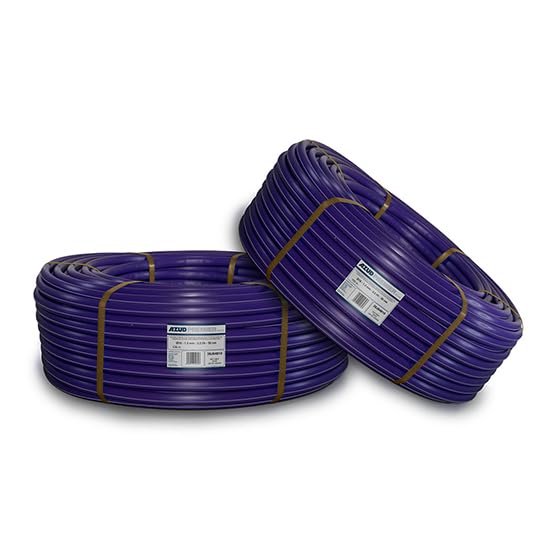 K-Rain Tubería de Goteo Urbatec Lite, Morada, 16 mm de Diámetro, Gotero Autocompensante, 2 l/h, Espaciado 33 cm, Rollo 100 m