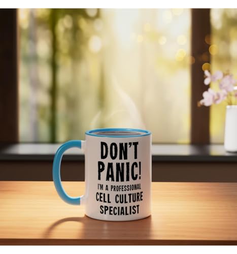 Cell Culture Specialist Mug cerámico azul/blanco 11oz miniatura 3