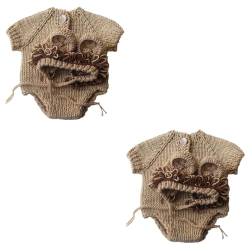 2 Pz Per Bambini Costume Da Vestiti Fotografici Per in Maglia Da Neonato Della Neonata Infantile Natalizio Da