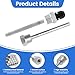 Meprotal 2pcs 1/2NPT Thermowell Weldless Temperature Sensor Stainless Steel Thermowell with Nylon Cable Gland for Homebrew Brewing Beer Fermenter 100mm Rod Length