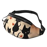 Matériau polyester : fabriqué à partir de polyester, ce sac banane imprimé Happy Walking Kitty est non seulement robuste et durable, mais aussi doux et flexible, assurant sans compromettre le confort.