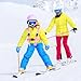 JIANWEI Ski Harness Trainer for Kids, Kids Ski Shoulder Harness Leash Teach Your Child The Speed Control of Skiing and Snowboarding with Backpack for Age 2-8(Pink)
