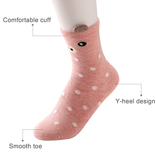 Image of Baby Toddler Little Big Kids Girls Cute Cotton Crew Socks