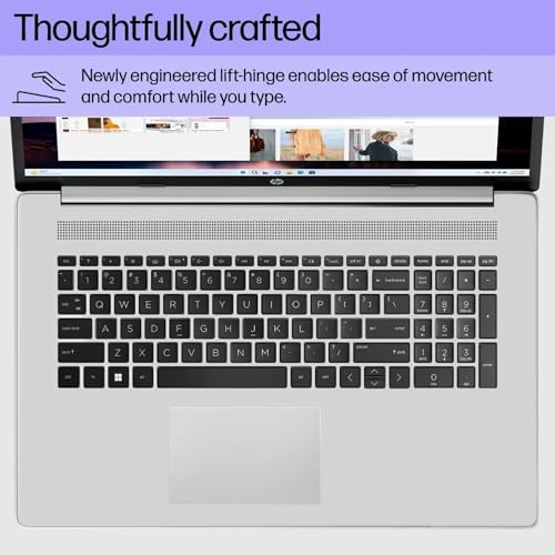 HP Pavilion 17.3 Backlit Keyboard Laptop with Fingerprint Reader | Lifetime Office 365 for The Web | Intel 10-Core i5, Iris Xe Graphics | 16GB RAM, 1TB Storage(512GB SSD and 512GB External) w/o Mouse - Image 6