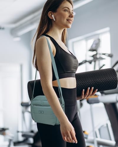 Reebok Womens Crossbody Bags - Lightweight Sling Cell Phone Purse, Quilted Small Crossbody Bags Women2