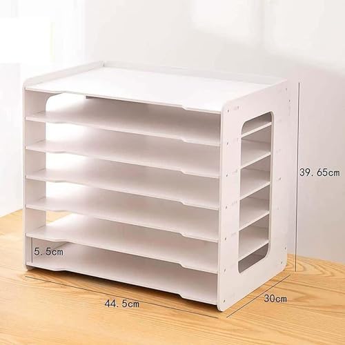 Organizador de archivos de escritorio, capacidad extra grande para documentos A3, ideal para uso escolar y de oficina, bandeja de papel eficiente para cartas y revistas