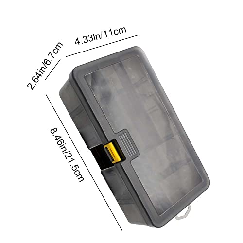Fishing Tackle Box 2 Layer Fishing Lure Hook Tackle Box Detachable Fishing Tackle Storage Organizer Box for Storing Swivels Jigs Hooks Sinker - Image 2
