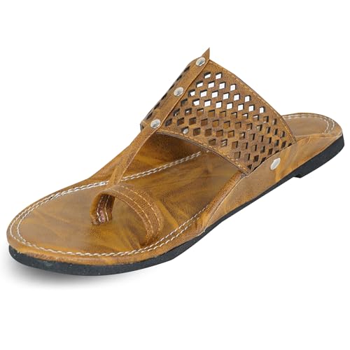 Image of Men's Ethnic Rajasthani Slippers | Embroidered Velvet Chappals | Comfortable Flat Sandals for Wedding, Festive & Daily Wear