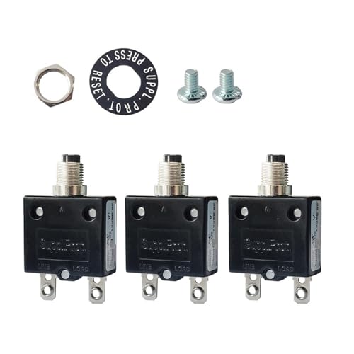 Interruttori automatici serie 98 da 50 A, 125/250 V CA, reset manuale a pressione