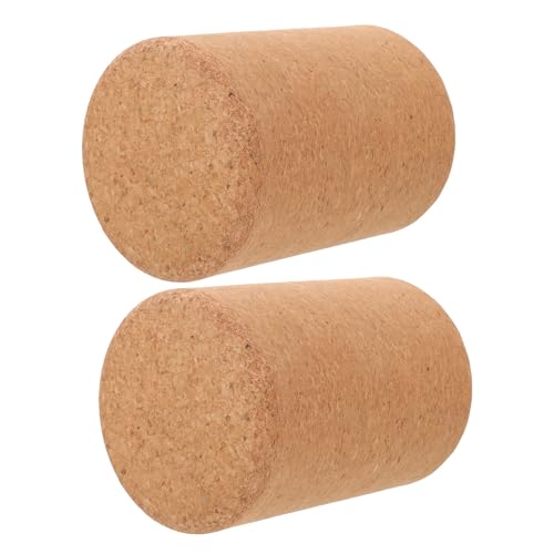 Rouleau de massage en liège naturel 15x5 cm lot de 2 pour yoga