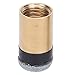 REXVTNS 10pcs Billiards Cue Tips | Screw - On PU Leather & Copper Tips for SnookerPool | Sturdy Replacement Parts | Enhanced Ball Control & Protection (10MM)