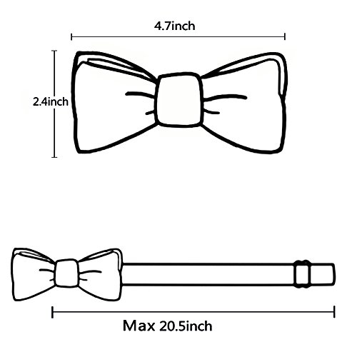 Herren Hosenträger Fliege Set Y-Back Hosenträger mit 3 starken Clips, dunkelgrün