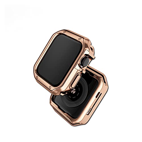 Bracelet en métal i-watch avec silicone protecteur de cadran 42mm 38mm 40mm