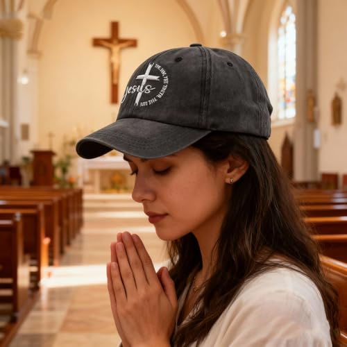 Gorra de béisbol ajustable bordada Christian Jesus Cross miniatura 5