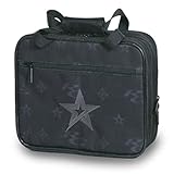 bowlingball roto grip halo Reißverschlusseinsatz hinten mit Schaumstoffeinsatz und elastischen Netztaschen, Schaumstoffeinsätze halten austauschbare Daumen und Werkzeuge an Ort und Stelle, gesticktes Roto Grip-Logo