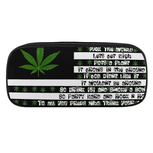 ペンケース 筆箱 大容量 軽量 ジャマイカの国旗 大麻の葉 筆入れ ふでばこ ペンポーチ 多機能 コンパクト シンプル おしゃれ 中小学生 高校生 女の子 男の子