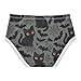 Joisal Halloween Black Cats Gray Toddler Girls Underwear Cotton Little Girl Panties Kids Undies Briefs Bright Size 5