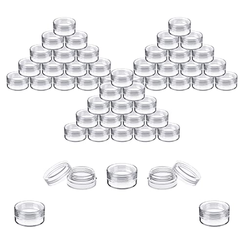 Sample Containers, Lip Balm Containers, Sample Jars, 3 Gram, 50 PK, Clear