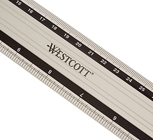 Westcott E-10192 00 - Regla de aluminio, 40 cm