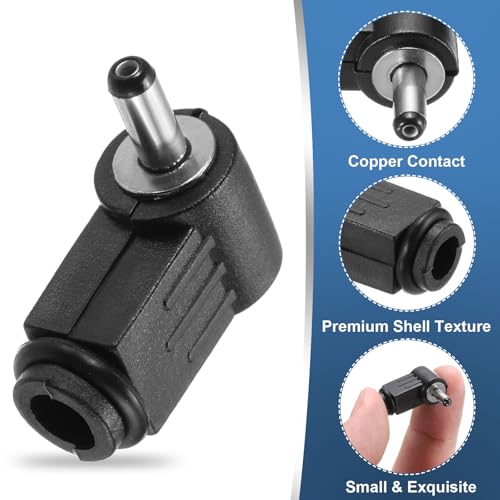 Adaptador macho de corriente DC 3.5x1.1mm, pack 10 piezas miniatura 3