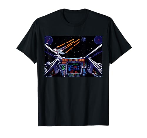 T-Shirt Star Wars Rebel Assault Cockpit en coton pour fan de la saga
