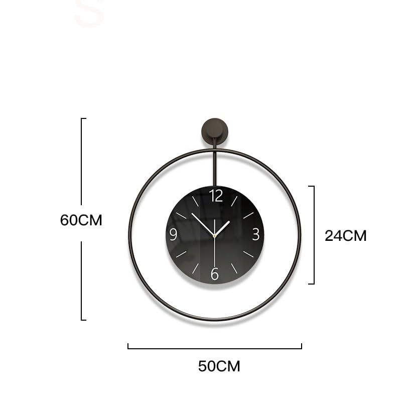 Horloge polyvalente XJBTBA pour décoration murale de salon et restaurant design