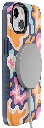 Casely Iphone 13 Case | Compatible With Magsafe | Midnight Color Splash | Abstract Retro Case #TOP3