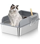 Produktbild von XXL Edelstahl Katzenklo 50x35x25 Cm – Geruchshemmend, Rostfrei, Leicht Zu Reinigen