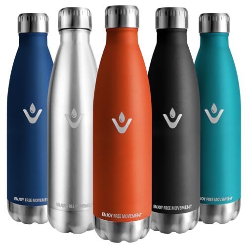 Vikaster Garrafa termica, 750ml Botella agua acero inoxidable, Mantener 12H Caliente/24 Frío, Termo Sin BPA, Botella termica Niños, Adultos, Deporte, Oficina, Exteriores