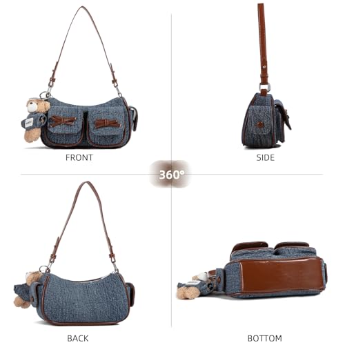 Bolso tote de cuero para mujer con gran capacidad miniatura 6