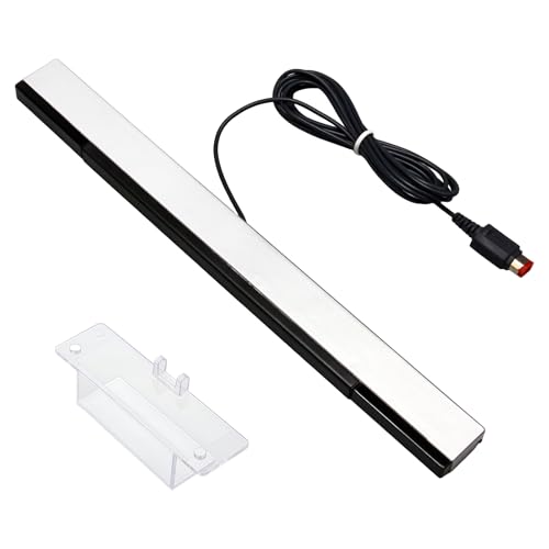 Barra sensora para consolas Wii/Wii U, barra sensora LED infrarroja de repuesto con cable de 2 m, alta precisión, fácil instalación, compatible con los controles para Nintendo Wii Remote y Wii Remote