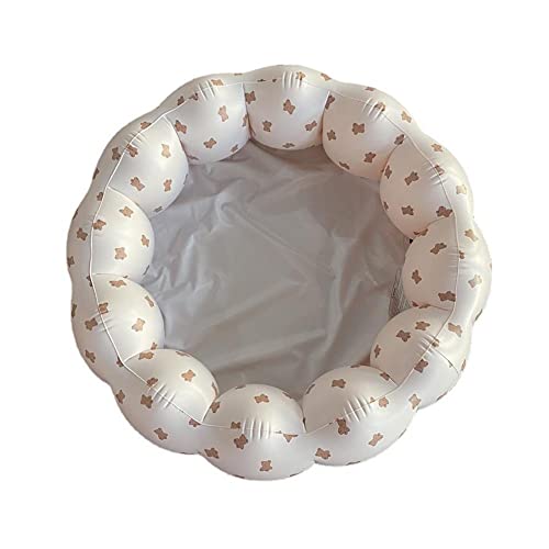 Piscina infantil para bebés, bañeras inflables redondas, bañeras para bebés, bañeras de PVC para exteriores, ducha de pétalos suave para el hogar