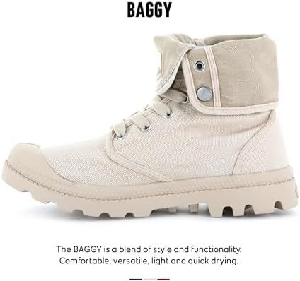 Palladium Women's Baggy Canvas Boot, Sahara/Safari, 6.5 M | Image 1
