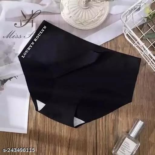 Image of No-Show Women's Panties:Women's (Multicolor) Seamless Hipster Ice Silk Panty Mid-Waist Laser Cut Underwear Seamless Panties
