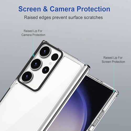 Image of Zapcase Back Case Cover for Samsung Galaxy S25 Ultra 5G | Compatible for Samsung Galaxy S25 Ultra 5G Back Cover | Case Cover with Camera Protection | (TPU + PC | Transparent)