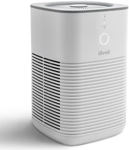 LEVOIT Air Purifier for Home Bedroom, AHAM VERIFIDE, Fresheners Filter Small Room Cleaner with Fragrance Sponge for Smoke, Allergies, Pet Dander, Odor, Dust Remover, Office, Desktop, 1 Pack, White