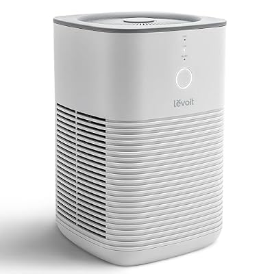 LEVOIT Air Purifier for Bedroom Home Dorm, AHAM VERIFIDE, Freshens Small Room with Aroma Pad, For Smoke, Pollen, Pet Dander, Odor, Dust, Office, Desktop, 1 Pack, White