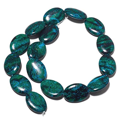 Perles de jaspe azurite pour créer vos propres colliers bohèmes chics en pierres naturelles