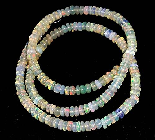 Perles opale éthiopienne naturelle 4mm fil 15 pouces LKBEADS E2104