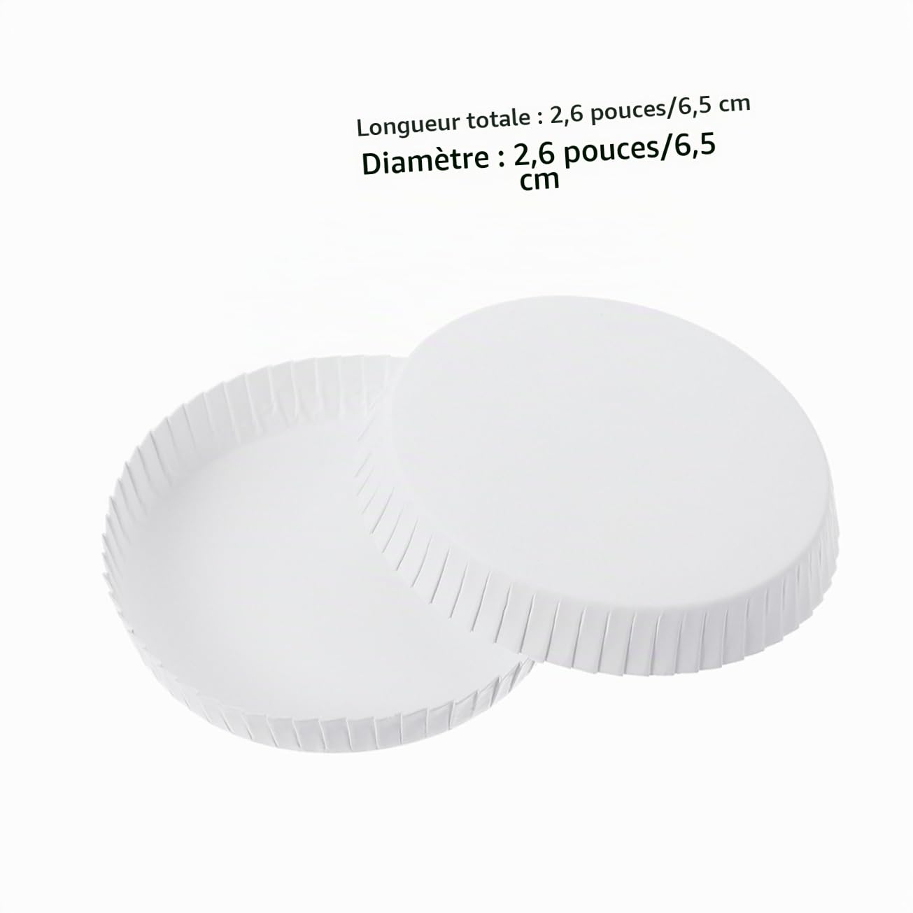Cabilock 100 Pièces Couvercle de gobelet en papier jetable Accessoires pour boissons en buvant chaudes couvre-gobelets couvercles de gobelets en papier blanche