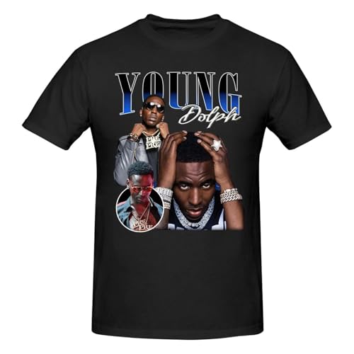 Mens Short Sleeve Round Neck T Shirts for Young 2016 Dolph Tops Funny Tee-