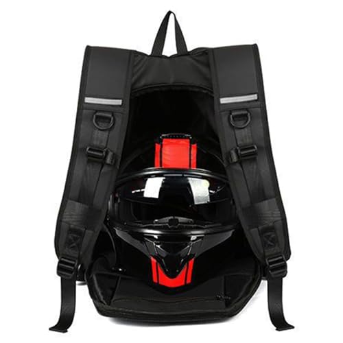 Sac à dos casque moto imperméable avec compartiments pour le vélo et sport
