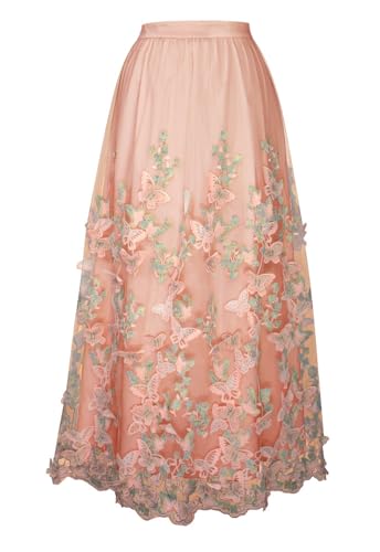 CHIC STAR Womens 3D Embroidery Skirt