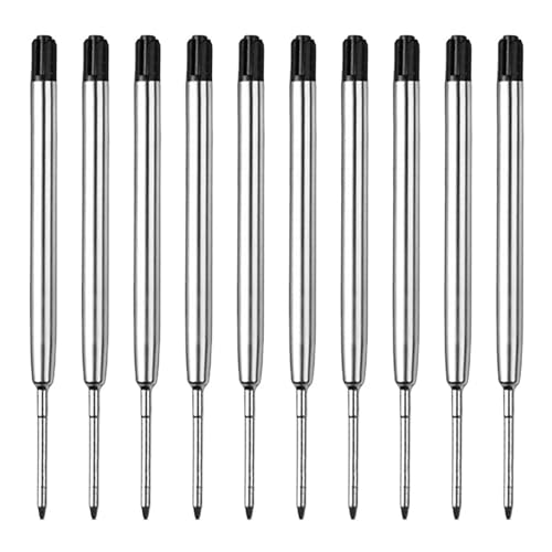 10 Pièces Recharges de Stylo Bille Multifonction, Recharge Standard Internationale, Mines de rechange pour stylos à bille en métal pour format G2, Couleur...