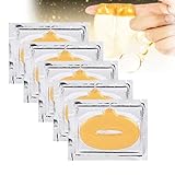 El paquete incluye 50 piezas Mascarillas Colágenas de labios con Vitamina E y ácido hialurónico, hidratante y anti-envejecimiento para mantener los labios regordetes y hermosos (50 piezas)