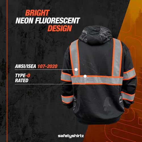 Image of SafetyShirtz SS360 ANSI Class 3 Type R Graphic Hoodie